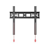 TV-Wandhalterung, TV-Halterung für die meisten 32-55-Zoll-Flachbildfernseher/gebogene Fernseher, flache Wandhalterung mit max. VESA 400 x 400 mm, hält bis zu 27,3 kg