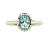 Sogni d´oro Facettenreich Damenring aus 585 Gelbgold mit Paraiba Turmalin Edelstein ca. 1,24 ct - Ringgröße 17 (ca. 53)