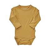 MINYMO Unisex Baby Body LS-Bamboo Kleinkind T-Shirt-Satz, Rattan, 56