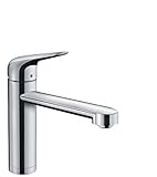 hansgrohe Vorfenster Küchenarmatur Focus M42, Wasserhahn Küche mit Auslauf Höhe 120 mm, 360° drehbar, 1 Strahlart, C