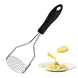 Nizirioo Kartoffelstampfer Küchenstampfer, Küchenstampfer aus Edelstahl, Griff Stampfer Pürieren von Kartoffel Kartoffelpresse, Gemüsestampfer, Gourmet-stampfer Einfach Zu Reinigen Und Zu Verw