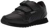 PUMA Kinder St Runner 2 Klettverschluss Sneaker, Schwarz (Puma Black-Dark Shadow), 29 EU