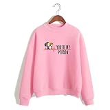 Whittie Grey's Anatomy T-Shirt Unisex Langarm Sweatshirt mit hohem Kragen Schwarz,Pink,3XL
