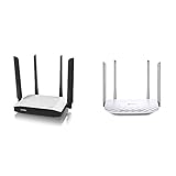 Zyxel AC1200 Dual-Band Wireless Kabel-Gigabit-Gateway-Router & TP-Link Archer C50 Dualband WLAN Router (300 Mbit/s (2,4GHz + 867Mbit/s (5GHz), 1200Mbps, Print/Media/FTP Server) weiß