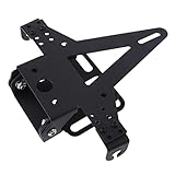 Baoblaze Motorrad Kennzeichenhalter Nummernschildhalter Universal Für Honda Yamaha Suzuki Kawasak