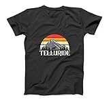 Vintage Telluride Colorado Souvenir USA Mountain Adventure T-Shirt Sweatshirt Hoodie Tank Top for Men W
