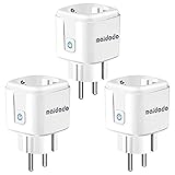 WLAN Smart Steckedose, smarthome wifi 16A 3500W smart plug, Alexa Zubehör, funktioniert mit Alexa Echo/Google Home und Smartgeräte,Sprachsteuerung mit Smartlife App-Zeitpläne. (3er set)