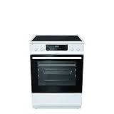 Gorenje ECS 6350 WPA Elektro-Standherd mit Glaskeramik-Kochfeld / 60 cm / 71 Liter / ExtraSteam / ChildLock / GentleClose / Versenkbare Knebel / AquaClean / PerfectGrill / Teleskopauszüge / weiß