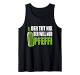 Pfeffi Pfefferminzlikör Pfefferminzschnaps Spruch Tank Top