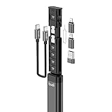 Multifunktionales 9 in 1 Datenkabel mit USB Typ-C Kartenleser Micro SD Speicherkarte High Speed Kartenleser Adapter Geeignet für Handy Kameras und Comp
