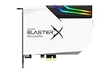 CREATIVE Sound BlasterX AE-5 Plus Pure Edition PCI-e Gaming-Soundkarte der SABRE32-Ultraklasse, 32-Bit/384kHz sowie DAC mit Dolby Digital und DTS, Xamp-Kopfhörer-Doppelverstärker, 122dB Rauschab