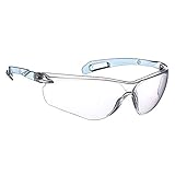NoCry Schutzbrille nach ANSI Z87.1 Sicherheitsstandard - transparente, kratzfeste Antibeschlag-Gläser, Sicherheitsbrille für Innen- und Außenbereich, Bequemer Aug