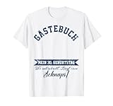 30. Geburtstag Gästebuch 30 Jahre Geburtstagsgeschenk T-S