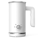 Elemore Home Milchaufschäumer, 4 in 1 Automatischer Milchschäumer und Dampfgarer, 300ml Kalt-Heiß-Milchaufschäumer & Wärmer für Latte Cappuccino, Mode Weiß
