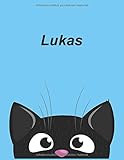 Personalisiertes Notizbuch: Lukas - über 100 Seiten, liniert im A4+ F