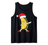 Taco Mexiko Mexikanisches Essen Dabbing Tanzen Weihnachten Tank Top