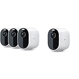 Arlo Essential Spotlight Überwachungskamera 4er Set Bundle - weiß