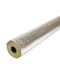 Rohrschale 100 cm Mineralwolle Rohr: 42 mm Dämmung: 20 mm Isolierung alukaschiert Steinwolle Rohrisolierung WLG 035