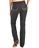 Wrangler Damen Q-Baby Mid Rise Boot Cut Ultimate Riding Jeans - - 17W x 34L