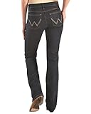 Wrangler Damen Q-Baby Mid Rise Boot Cut Ultimate Riding Jeans - - 17W x 34L