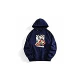 EGVBXD Anime Merch Kleidung One Piece Hoodie Pullover Zoro Luffy Kapuzenpullover Sweatshirt Cosplay Kapuzenpullover,A,XL
