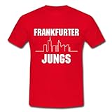 Frankfurter Jungs Männer T-Shirt Ultras Fußball Hooligans T-Shirt Frankfurt (XXL, rot)