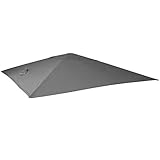 Mendler Bezug für Luxus-Ampelschirm HWC-A96, Sonnenschirmbezug Ersatzbezug, 3x3m (Ø4,24m) Polyester 2,7kg