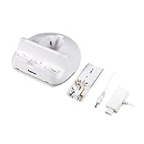 Hama Wii U Ladestation/Dockingstation Triple Charger geeignet für Wii U Tablet / Wii U Pro Controller / Wii Mote, inkl. 550mAh Akku für Wii Mote, Weiß