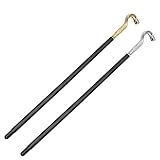 Toyvian 2Pcs Ägyptischer Cobra Walking Stöcke Vintage Schlange Walking Stick Prop Partei Kostüm Zubehör für Kaiser König Hexe Thema Party Liefert Goldene/Silb