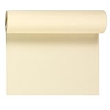 Duni Dunicel Tischläufer Tête-à-Tête Cream 40 x 2400 cm, Duni Tete a Tete Cream mit 20 perforierten Abschnitten à 1,20 m lang und 0,40 cm b
