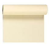 Duni Dunicel Tischläufer Tête-à-Tête Cream 40 x 2400 cm, Duni Tete a Tete Cream mit 20 perforierten Abschnitten à 1,20 m lang und 0,40 cm b