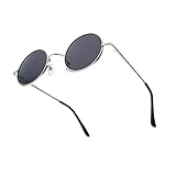 KITEOAGE Runde Herren Sonnenbrille Polarisierte Retro Vintage Sonnenbrillen UV400 Sonnenbrille D