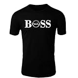 OPEL BOSS T-Shirt Logo Clipart Herren CAR Auto Tee TOP Black White Short Sleeves (2XL, Black)