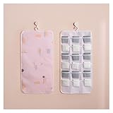 WANGYIYI Mesh Wandbehang Aufbewahrungstaschen Hängende Unterwäsche Aufbewahrungstasche Verwendet für Garderobe Aufbewahrungstasche Atmungsaktive BH-Abfallbeutel (Color : 18 Pockets)