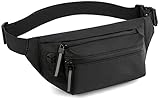 YCJK Burg Tasche wasserdichte Mann Taille Tasche Brusttasche Outdoor Crossbody Gürtel Tasche Laufen Taille Tasche Packungen (Farbe: dunkelgrau) Langlebig und pflegeleicht (Color : Black)