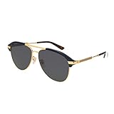 Gucci Mens GG0288SA-001 Sunglasses, Black, 60