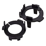 YnGia H7 LED-Scheinwerfer-Adapter, 1 Paar H7 LED-Lampen-Halterungs-Clip, H7-Glühbirnenhalter, passend für V-W, L-amando, M-ultivan, T-iguan, G-ran, L-avida, S-cirocco, S-haran, S-koda, U5, L-uxgen C