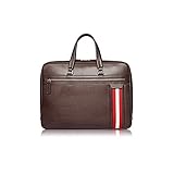 Lpiotyu Mens Satchel. Herren Ledertasche Handtasche Mode Business Tasche Aktenkoffer Rindsleder Umhängetasche Männer (Color : Brown)