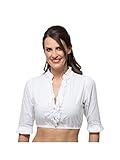 Stockerpoint Damen Bluse B-8030 Trachtenbluse, Weiß (Weiß Weiß), (Herstellergröße: 42)