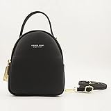 OMYLFQ Leder Mini rucksäcke geldbörse für Frauen Damen Bookbag multifunktions Luxus umhängetasche small Schule Rucksack Mochila (Color : 2)