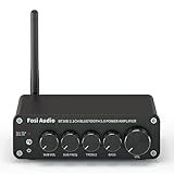 Fosi Audio BT30D - Bluetooth 5.0 Stereo Audio Receiver Verstärker 2.1-Kanal Mini Hi-Fi Verstärker der Klasse D mit 50 Watt x2+100 Watt für Heim Außen Passiv Lautsprecher/Subwoofer Aktiv Subw