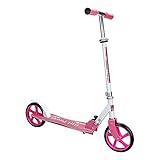 EINFEBEN Kinder Scooter mit 205mm Big Wheels -klappbar 3 Höhenverstellbar Mädchen und Junge Freizeit City Roller klappbar- bis 100KG Gewicht (Rosa)