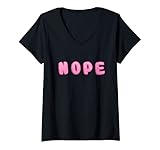 Damen Nope Girl Pink Kaugummi T-Shirt mit V