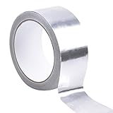 Aluminium Klebeband Aluminiumfolienband Hitzebeständige Hitzeschutzband Alufolie Isolierband Wasserdicht Klebeband zum Reparaturen Abdichten oder Dämmen 50mm x 20