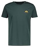 ALPHA INDUSTRIES Herren Basic T Small Logo T-Shirt, Dark Petrol, XL