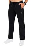 IMAKO Lange Freizeithose Männer Jogginghose Herren Derek schwarz Gr. XL