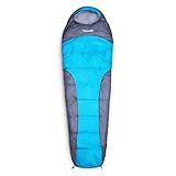 Lumaland Outdoor Schlafsack Mumienschlafsack, 230 x 80 cm, inklusive Packsack, 50 x 25 cm gepackt türk