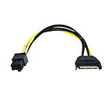 Freljorder 15-Pin auf 6-Pin-Netzkabel S-ata 15-Pin auf 6-Pin-PCI-E-Netzkab