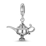 GNOCE Magic Lamp Anhänger Charm Sterling Silber baumeln Charm Bead Fit Armband/Halskette Geschenk für Frauen Mädchen T