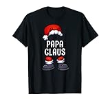 Herren Papa Claus Weihnachten Partnerlook Familien Weihnachtsmann T-S